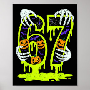 Poster 67 Meme Squelette Drôle Halloween Tendance Six Sep