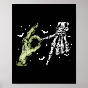 Poster 67 Meme Squelette Main Zombie 6 7 Halloween Six Se