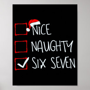 Poster 67 Meme Sympa Coquin Six Sept Gen Alpha Drôle Noël