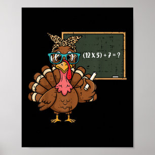Poster 67 Mème Thanksgiving Dinde Drôle 6 7 Enseignant Ho