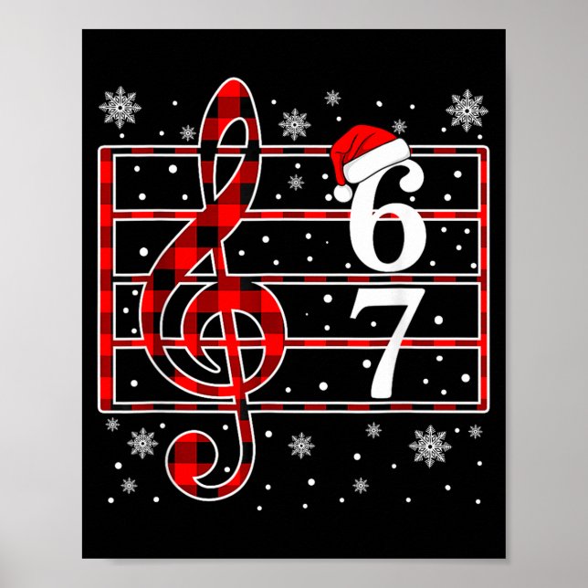 Poster 67 Music Meme Slang Musician Santa Music Teacher C (Devant)