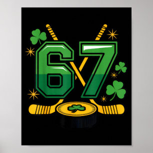 Poster 67 passionnés de hockey chance vibes irlandais st
