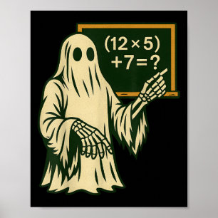 Poster 67 Professeur Fantôme d'Halloween Six Sept Mème Br