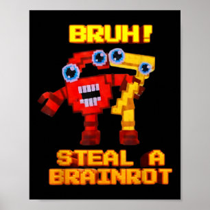 Poster 67 Six Seven 6-7 - Drôle de vol Brainrot Enfants J