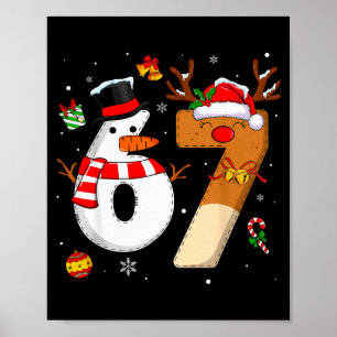 Poster 67 Six Seven Chemises de Noël Drôles Garçons Fille