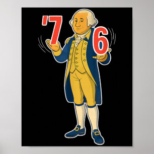 Poster 67 Six Seven Drôle George Washington Meme