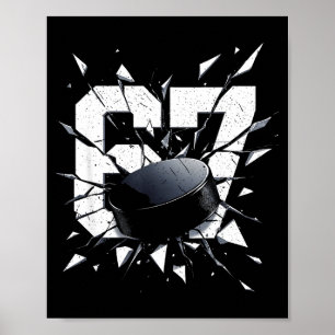 Poster 67 Six Seven Hockey Mème de la génération alpha Br
