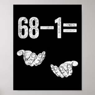 Poster 67 Six Seven Mathématiques Mathématiques Brainrot