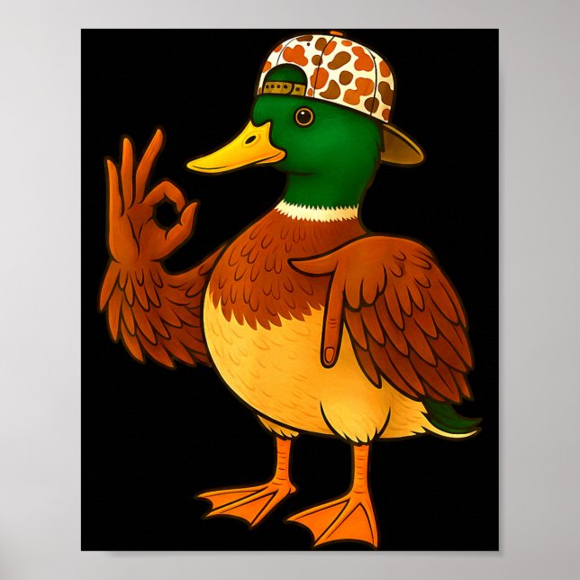 Poster 67 Six Seven Meme Camo Mallard Duck Hunting Boys M (Devant)