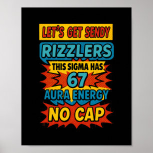 Poster 67 Six Seven Obtenir Sendy Meme Design Drôle 6 7 S