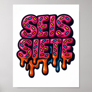 Poster 67 Six Seven Seis Seven Cerveau Espagnol Viral Mem