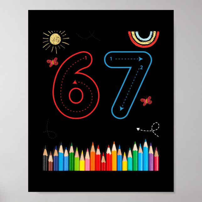 Poster 67 Tracing Funny Meme Elementary School Teachers  (Devant)
