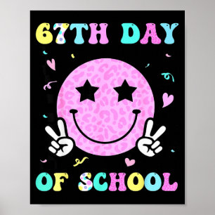 Poster 67e jour de l'école visage souriant six sept mème
