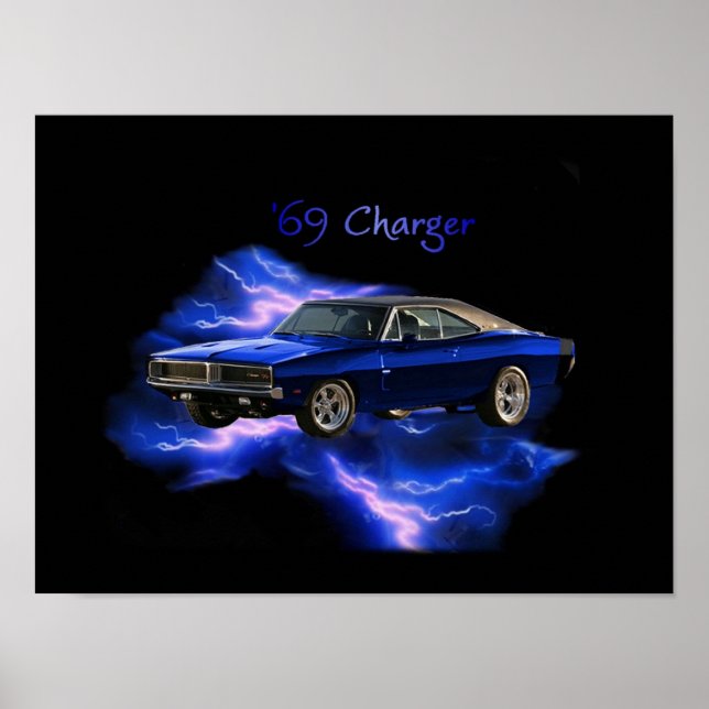 Poster : '69 Dodge Charger (Devant)