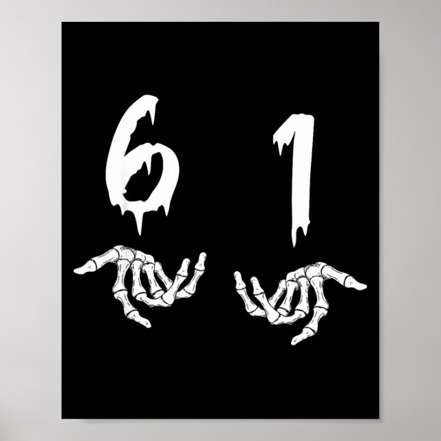 Poster 6 1 Six Swan Funny New Slang Six One 61  (Devant)