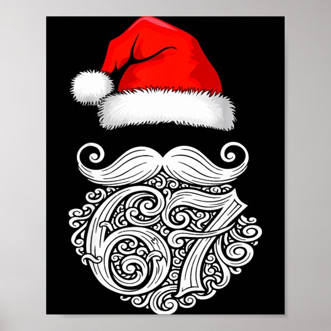 Poster 6 7 Christmas 67 Santa Six Seven Christmas Boys Te (Devant)