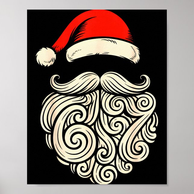Poster 6 7 Christmas 67 Santa Six Seven Christmas Boys Te (Devant)
