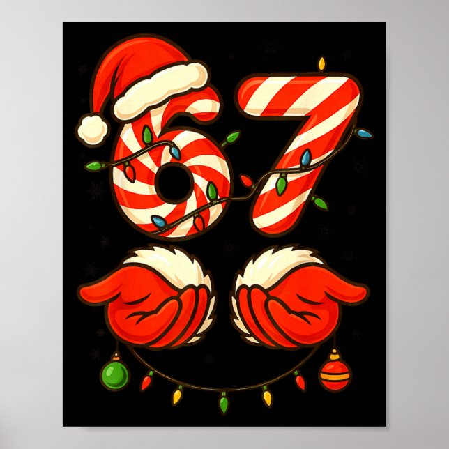 Poster 6-7 Christmas Squad Funny 67 Six Seven Meme Xmas 6 (Devant)