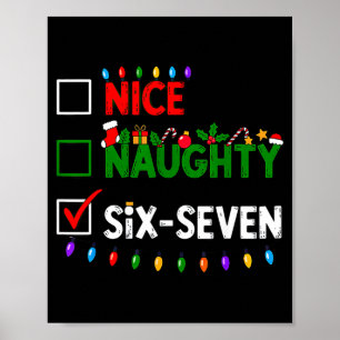 Poster 6-7 Mème Sympa Coquin Six Sept 67 Noël