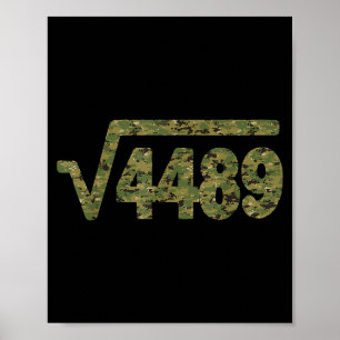 Poster 6 7 Modèle de l'armée Mème Racine carrée 4489 Argo