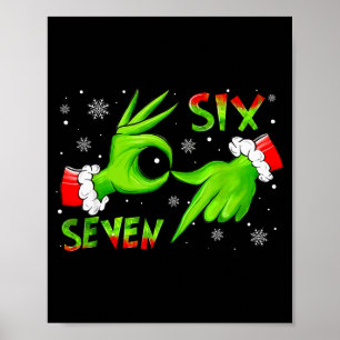 Poster 6 7 Six Seven Main Génération Z Alpha Argot Meme N