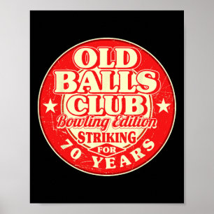 Poster 70e anniversaire Bowling Old Bylls Club 70 ans Str