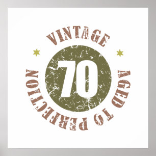 Poster 70e anniversaire Vintage