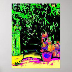 Poster 72" colossal x52" et 52" x 72" art Staghorn de