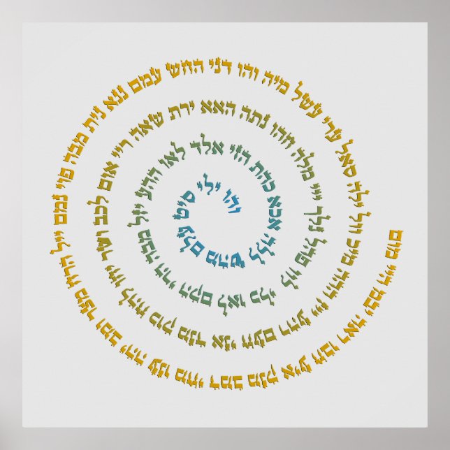 Poster 72 Names of God (Devant)