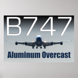POSTER 747 SURCAST D'ALUMINIUM