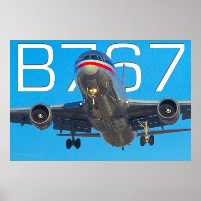 POSTER 767 AIRLINER (Devant)