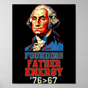 Poster 76 67 George Washington Père Fondateur Histoire Fu