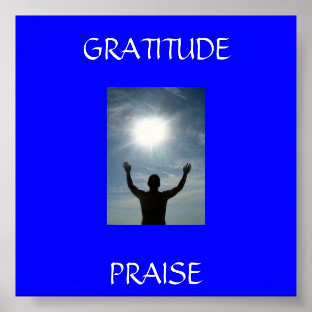 Poster 779646_here_i_am, PRIÈRE, GRATITUDE (Devant)