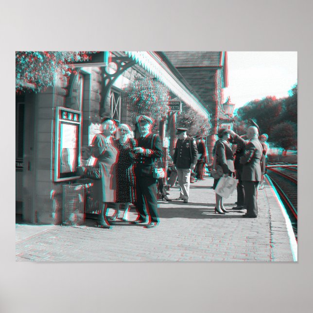 Poster 7 Valley Railway 1940's Day, Shropshire, Angleterr (Devant)