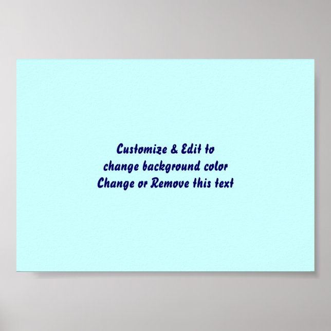 Poster 7" X 5" Blank add your image and text (Vorne)