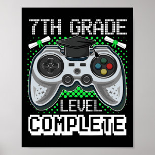 Poster 7e année Gamer complet 7e année Graduation