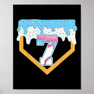 Poster 7ème glace Bysebyll qui dégouline Bysebyll Drip Bi