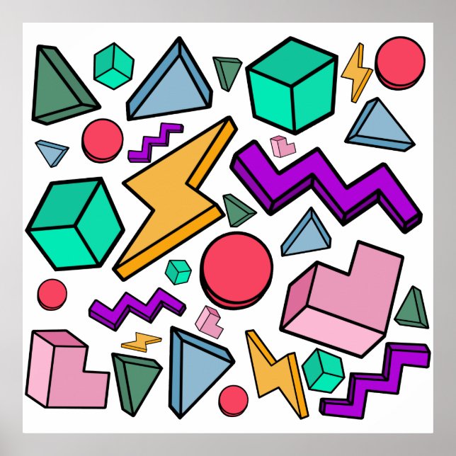 Poster 80s esthétique Vintage rétro (Devant)