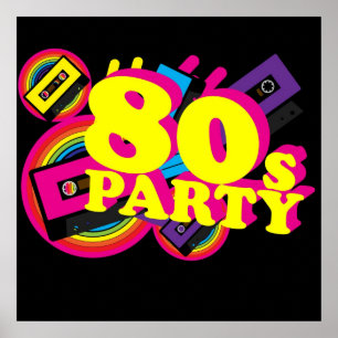 Poster 80s Partty
