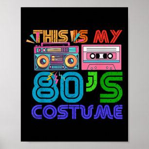 Poster 80s Styles Hommes Femmes Halloween 1980s Voici Mes