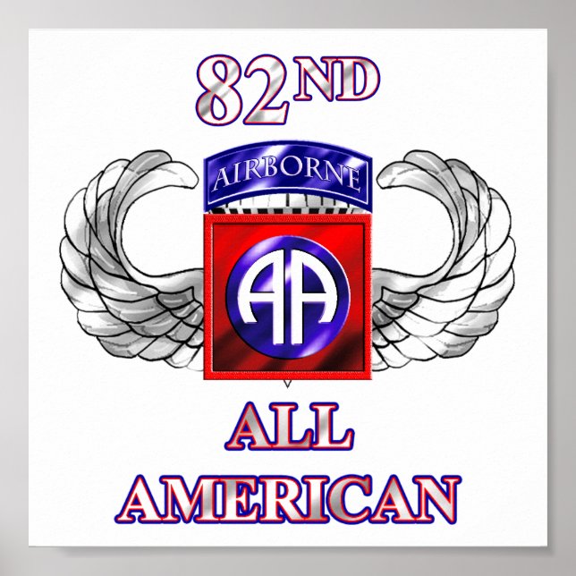 Poster 82e division aéroportée (Devant)