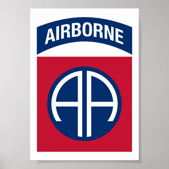 Poster 82e division aéroportée Insignia (Devant)