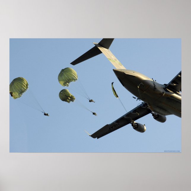 Poster 82e saut en vol de l'affiche C-17 (Devant)