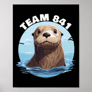 Poster 841 Loutre de surf 841 Équipe de loutre 841 Loutre