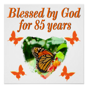 POSTER 85E ANNIVERSAIRE BÉNÉFICIÉ PAR DIEU BUTTERFLY DESI