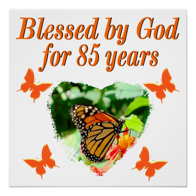 POSTER 85E ANNIVERSAIRE BÉNÉFICIÉ PAR DIEU BUTTERFLY DESI (Devant)