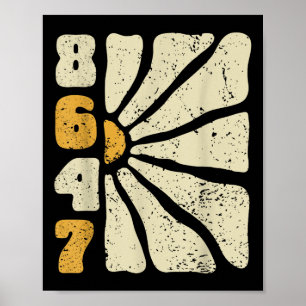Poster 8647 Subtle Anti Trump 86 47 Floral Boho Style