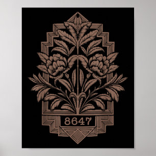 Poster 8647 Subtle Anti Trump 86 47 Floral Boho Style _2