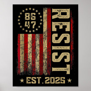 Poster 86 47 Anti Trump Résiste à l'échec Trump Impeach 4