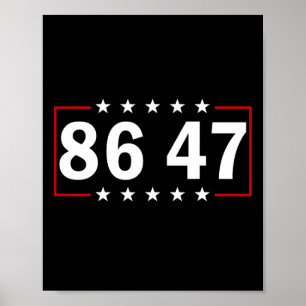 Poster 86 47 Anti-trump Subtil Anti Trump 8647